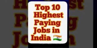 #Top10 Highest Paying Jobs in India 