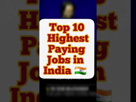 Top10 Highest Paying Jobs in India 