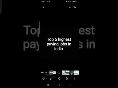 Top 5 highest paying jobs in India