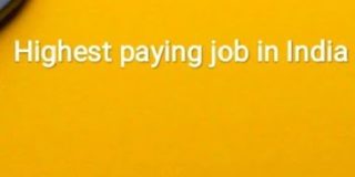 Highest paying jobs in 🇮🇳India