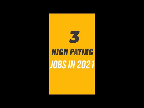 3 Highest Paying Jobs in 2021 shorts