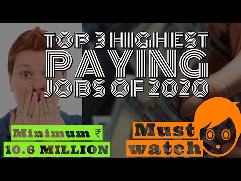 Top 3 highest paying jobs in 2020 | engineering |AI | Data scientist |cloud engineer |career |🙂☺️😊