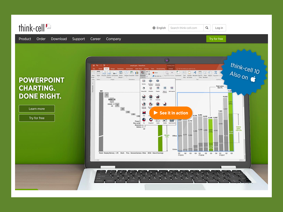 Create PowerPoint Charts Fast with the Think Cell Add In