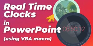 Real Time Clocks in PowerPoint (using VBA macro)