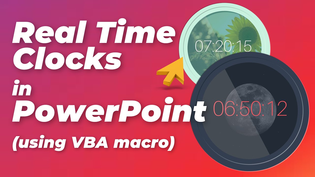 Real Time Clocks in PowerPoint using VBA macro
