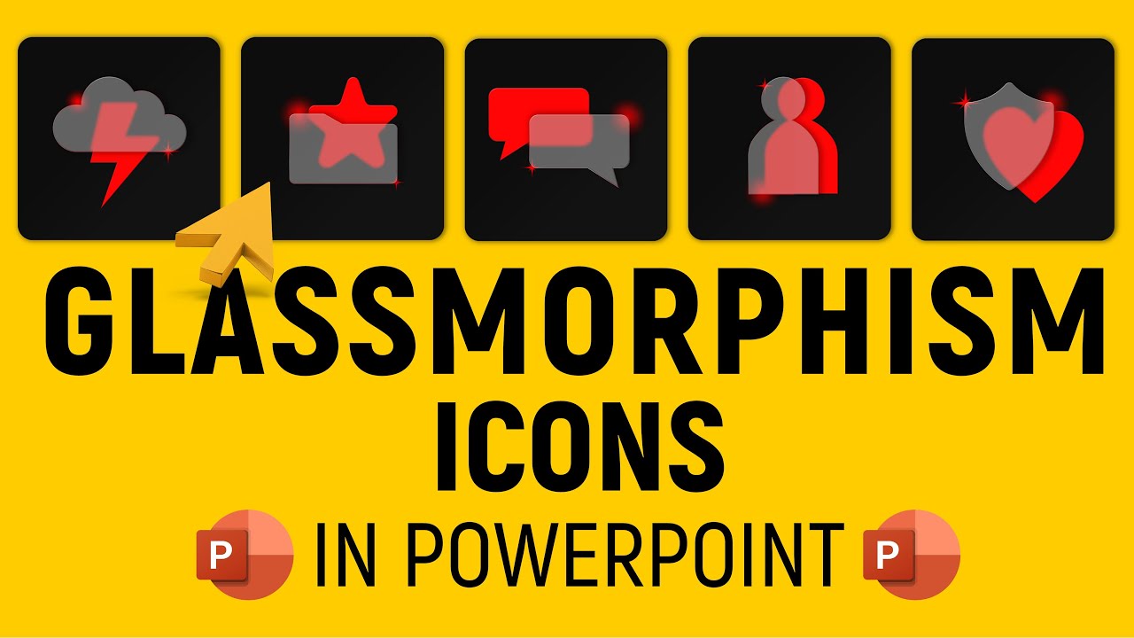 Glassmorphism Icons in PowerPoint with free download