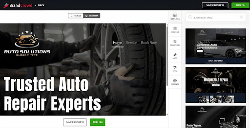 Best website builder for logo-to-launch branding