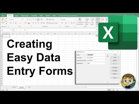Creating Easy Data Entry Forms in Excel