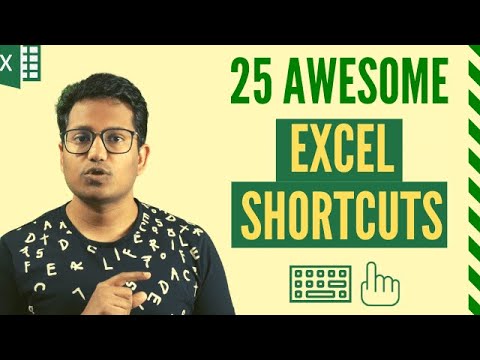 25 AWESOME Excel Keyboard Shortcuts You Should Know