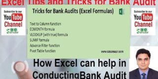 Excel Tips and Tricks for Bank Audit | Bank Branch Audit | Bank Audit