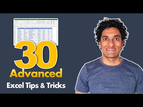 Top 30 Advanced Excel Tips to make you awesome ⚡💡