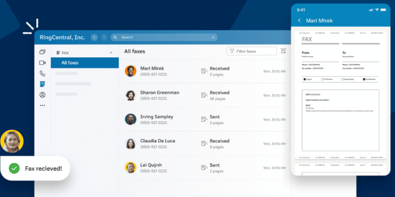 Introducing custom fax cover sheets in RingCentral MVP