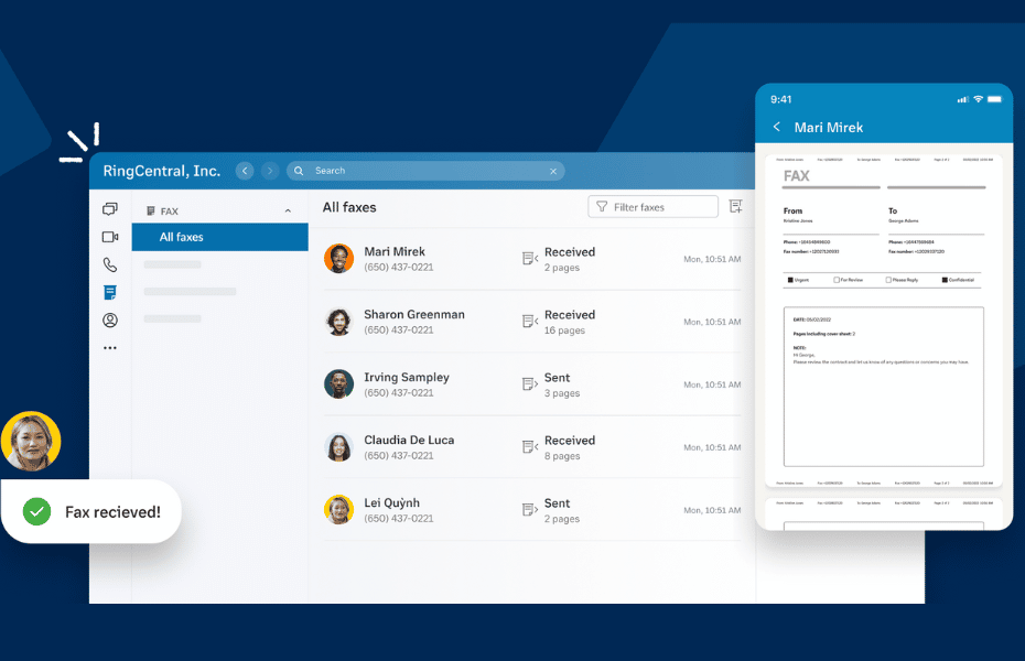 Introducing custom fax cover sheets in RingCentral MVP