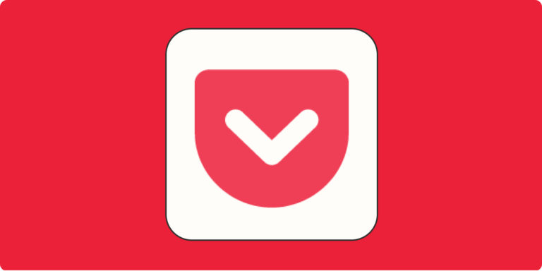 Hero image with the Pocket app logo