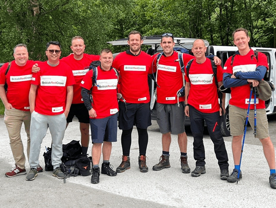 Taking on the peaks for The British Red Cross