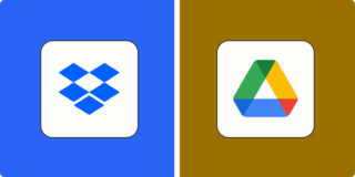 Hero image for app comparisons with the Dropbox and Google Drive logos