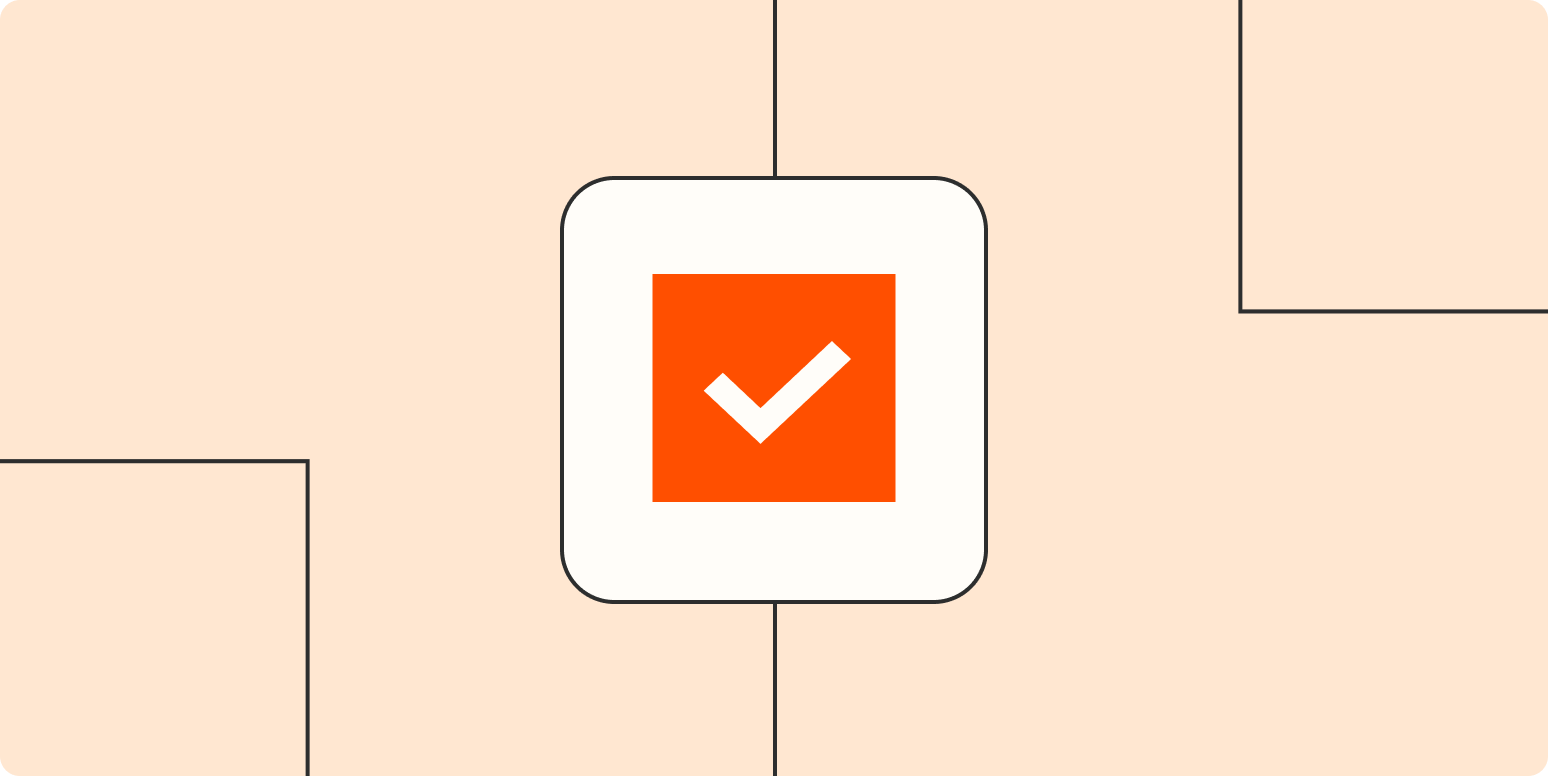 Hero image with and icon of a check mark
