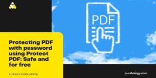 Protecting PDF with password using Protect PDF: Safe and for free