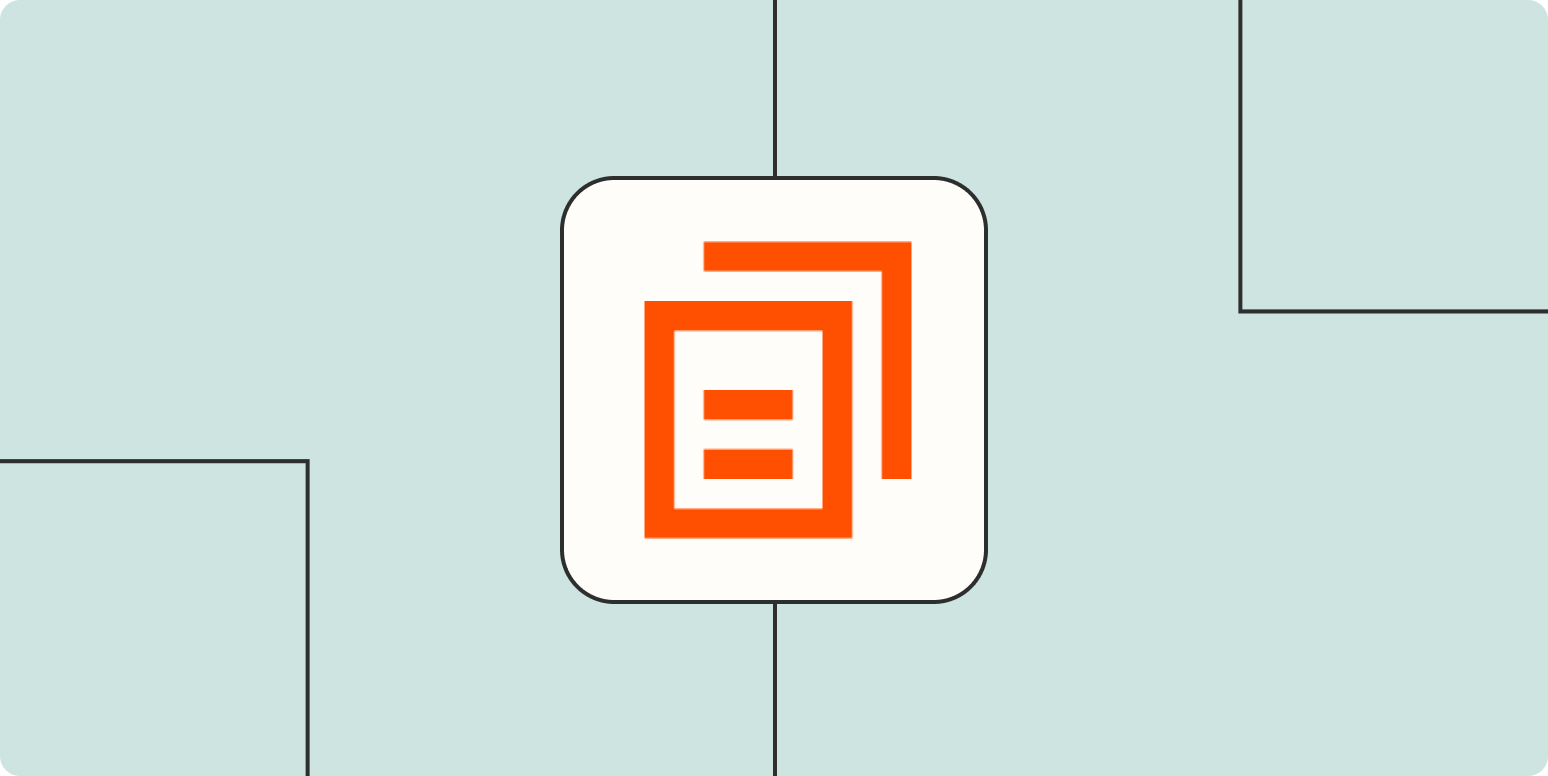 Hero image with the Digest by Zapier app logo on a light blue background