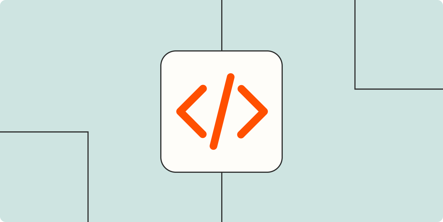 A simplified user interface design representing a portion of Zapier's platform. There's a vertical menu of platform options. At the top is a dominant orange button with text inside that reads 'Create Zap.' Beneath the button is a stack of menu icons to represent dashboard, Zaps, and Transfers.