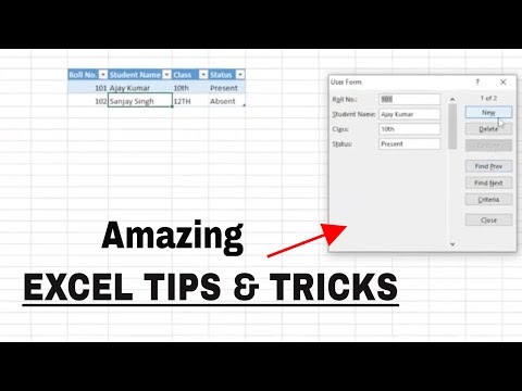 Amazing Excel Tips and Tricks | Excel Tips and Tricks | Excel Tricks | Excel Tips | Useful Tips