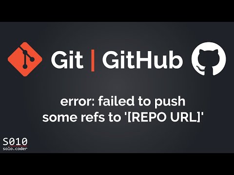 Git Error | GitHub Error: failed to push some refs to ‘[REPO URL]’