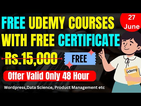 UDEMY Free Courses With Free Certificate | Learn New Skills Online | Beginner to Advance COURSES