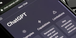 ChatGPT by OpenAI displayed on a smartphone