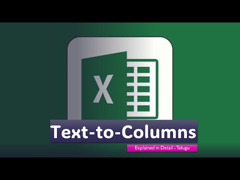 Text to Columns in #Excel Explained in Detail Telugu 2023 | Vamshi