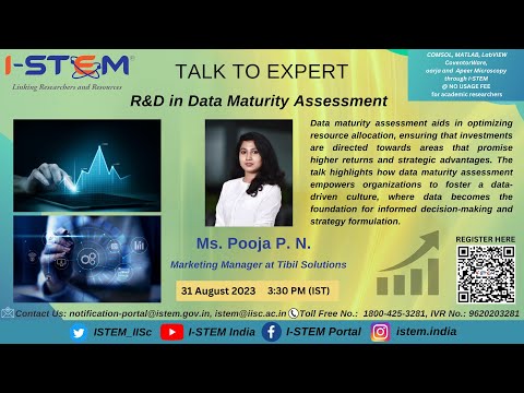 RD in Data Maturity Assessment with Pooja P N Digital Marketing Manager at Tibil Solutions