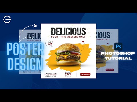 How to create food flyer in photoshop