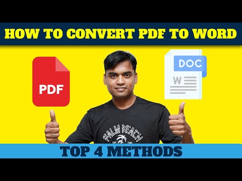 HOW TO CONVERT PDF TO WORD How to Change PDF to Word Turn PDF to Word Laptop PC