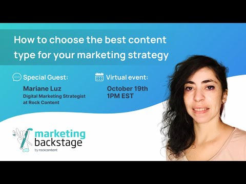 Marketing Backstage How to choose the best content type for your marketing strategy