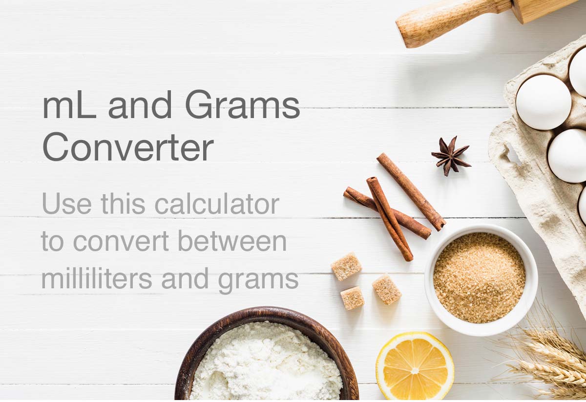 ml and gram converter