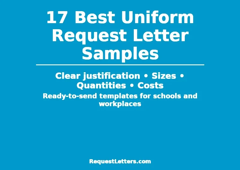 Get 17 proven uniform request letter samples with structure, justification, and cost details to win quick approval at school or work.