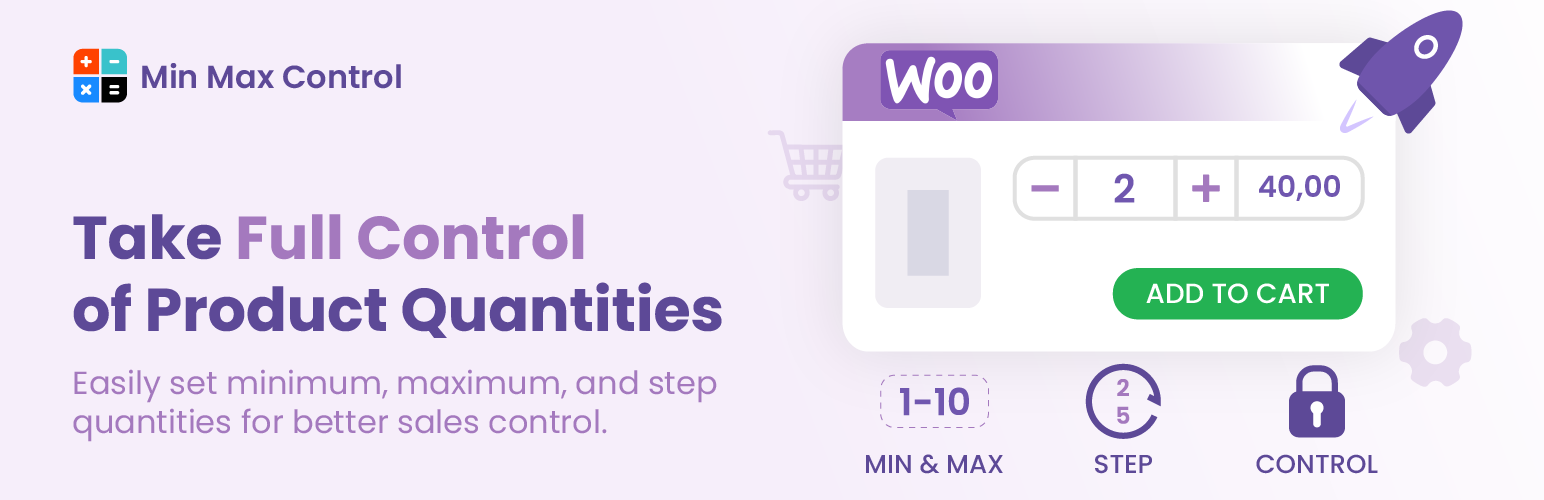 Min Max Quantities Step Control for WooCommerce