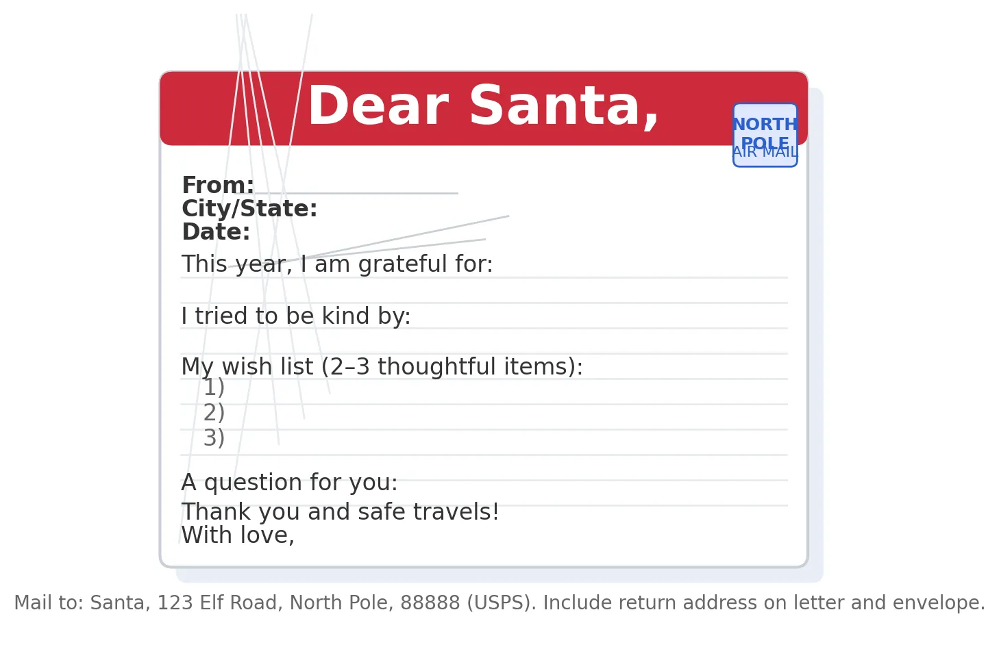 How to Write the Perfect Letter to Santa