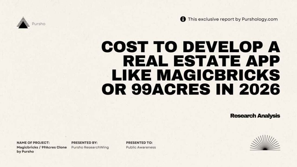 Cost to Develop a Real Estate App Like MagicBricks or 99acres in 2026