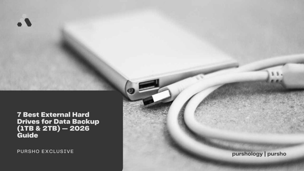 7 Best External Hard Drives for Data Backup (1TB & 2TB) — 2026 Guide