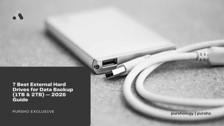 7 Best External Hard Drives for Data Backup (1TB & 2TB) — 2026 Guide