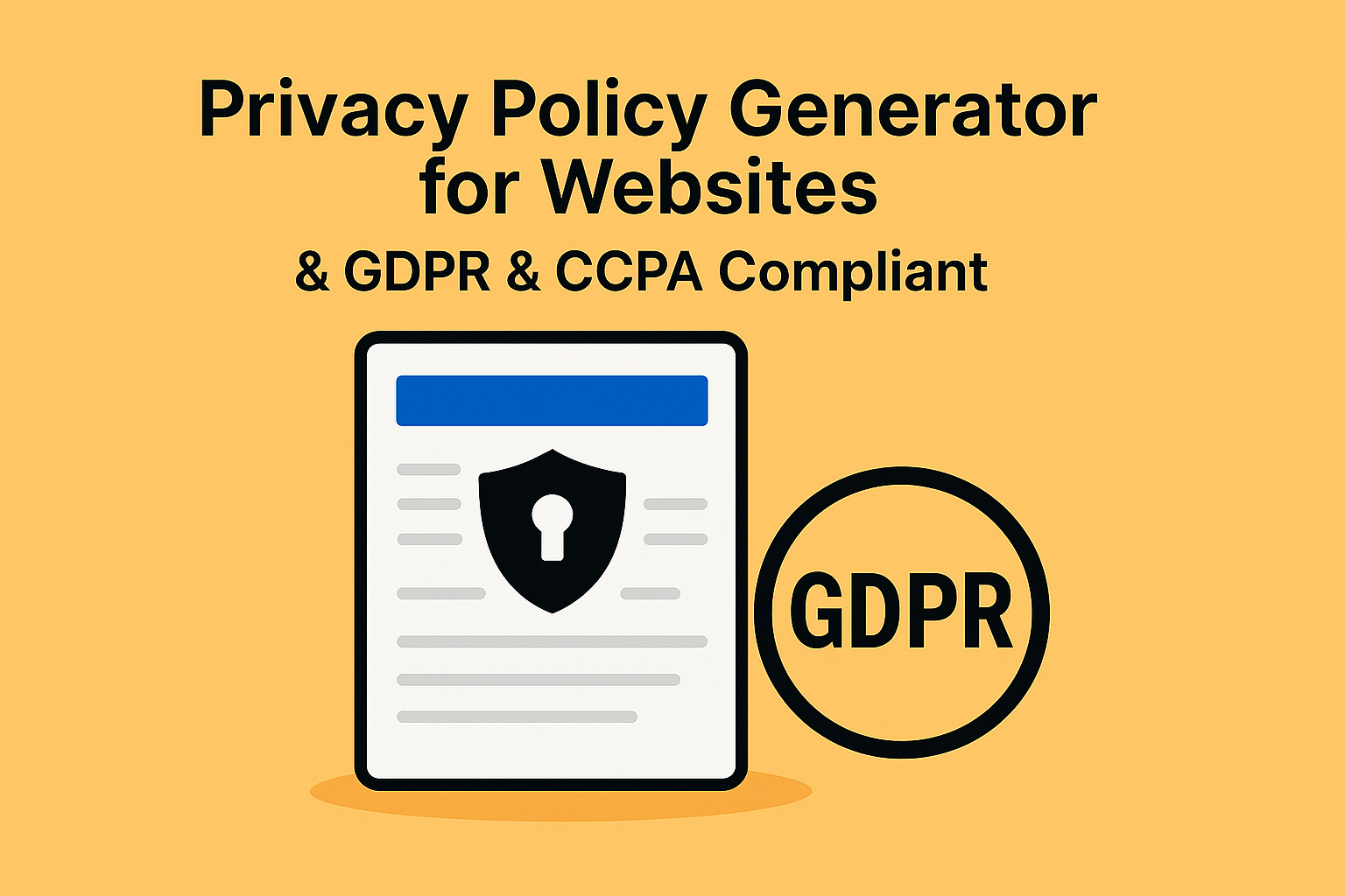 Privacy Policy Generator for Websites (GDPR & CCPA Compliant) — 2026 Guide