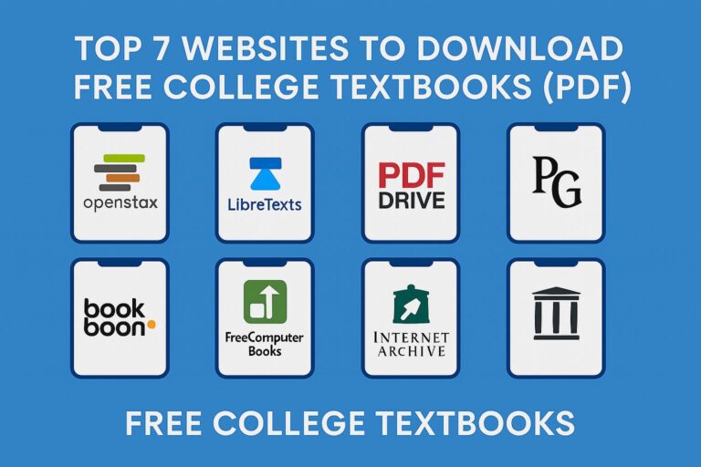 Top 7 Websites to Download Free College Textbooks (PDF) — 2026 Edition