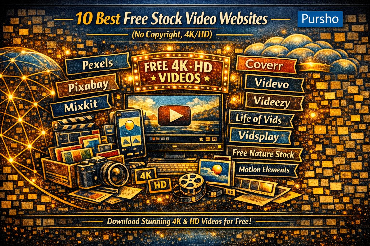 10 Best Free Stock Video Websites (No Copyright, 4K/HD) – 2026 Updated Guide