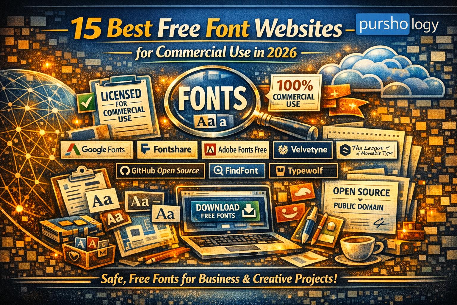 15 Best Free Font Websites for Commercial Use in 2026