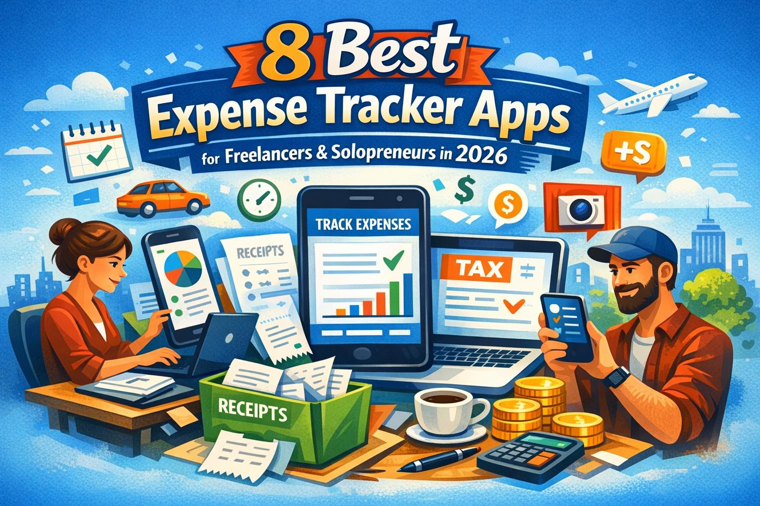 8 Best Expense Tracker Apps for Freelancers & Solopreneurs in 2026 (Ultimate Guide)