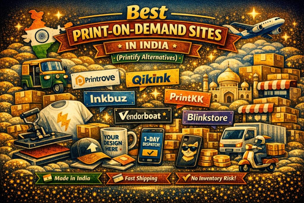 Best Print‑on‑Demand Sites in India (Printify Alternatives) – 2026 Guide