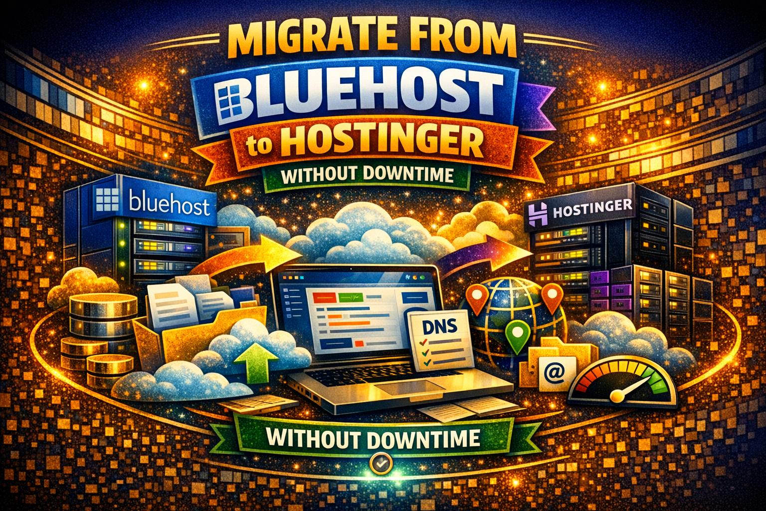 How to Migrate from Bluehost to Hostinger Without Downtime (2026 Guide) - purshoLOGY How to Migrate from Bluehost to Hostinger Without Downtime (2026 Guide)