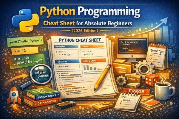 Python Programming Cheat Sheet for Absolute Beginners (2026 Edition ...