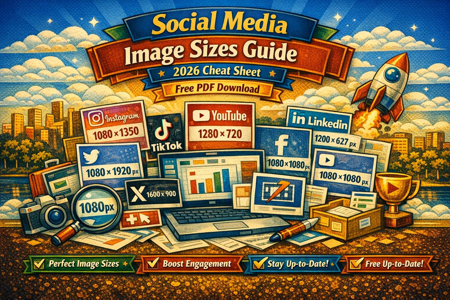 Social Media Image Sizes Guide 2026 (Complete Cheat Sheet)