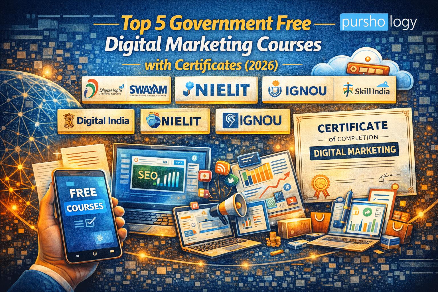 Top 5 Government Free Digital Marketing Courses with Certificates (2026)